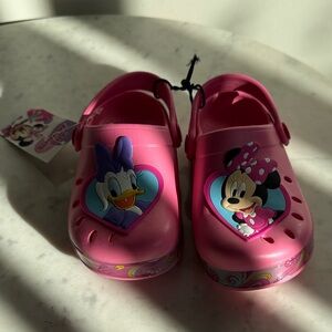 CROCS Kids Pink Character Slippers